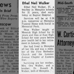 Obituary for Ethel Neil Walker